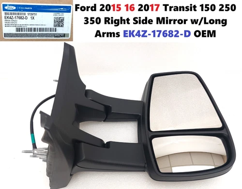Ford 2015 16 2017 Transit 150 250 350 Right Side Mirror w/Long Arms EK4Z-17682-D