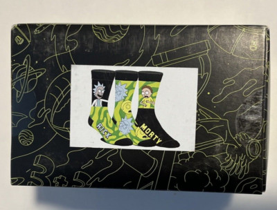 Rick & Morty Crew Socks - Men's Shoe Size 8-12 NEW