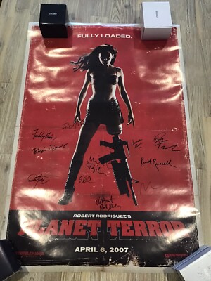 Planet Terror movie poster + COA McGowan Rodriguez