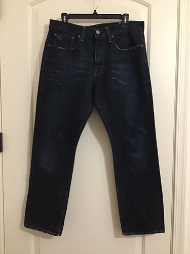 G Star Raw Men's 3301 Straight KBWG Jeans Size 32 w/ 27 Inch Inseam Pre  -Owned | eBay