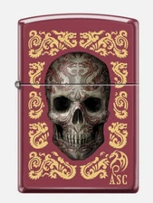 Zippo Windproof Anne Stokes Designed Skull Lighter, 46403, New In Box