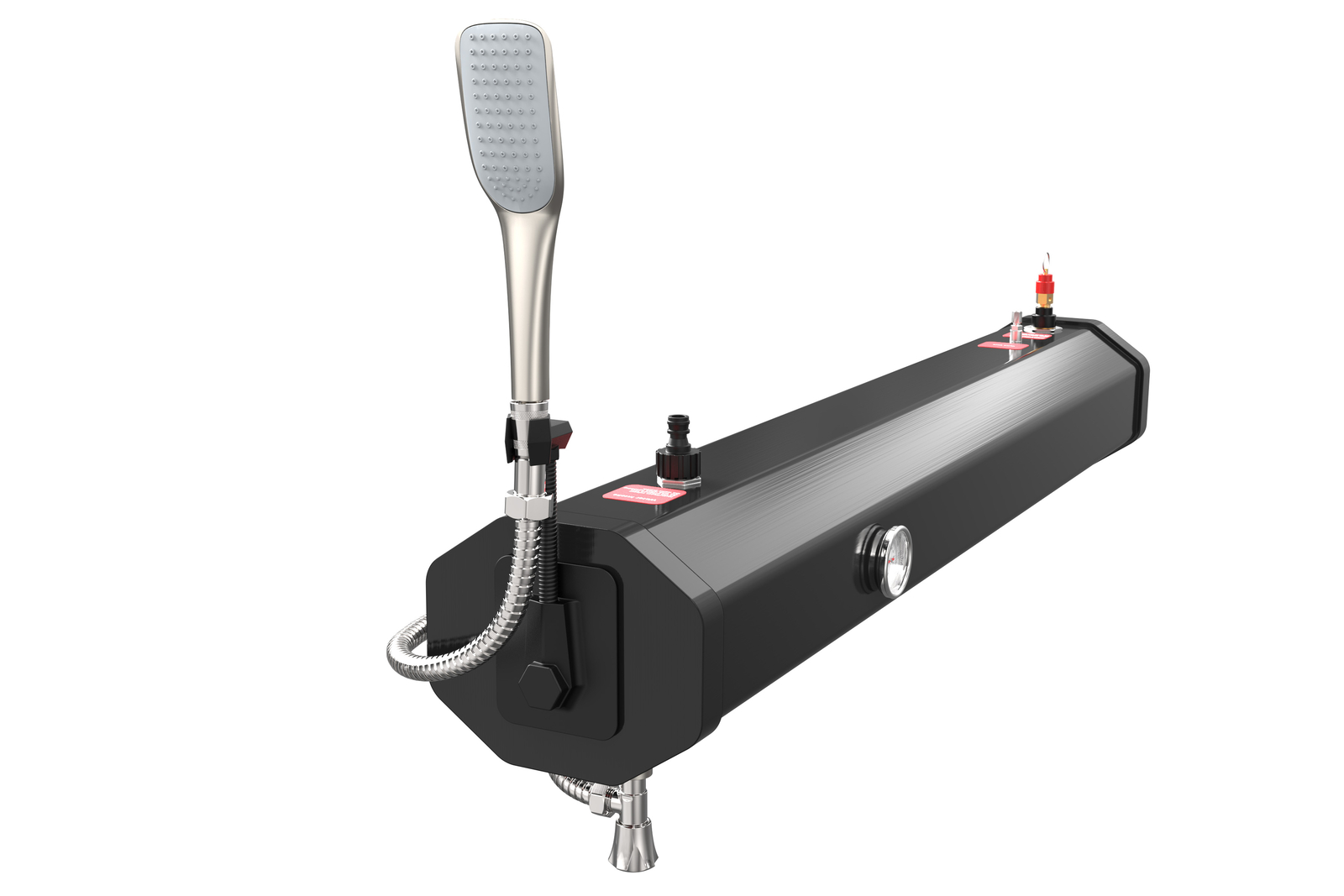 8gal 30L Water Tank W/ Temperature PVC Road Shower 304 stainless steel For Truck