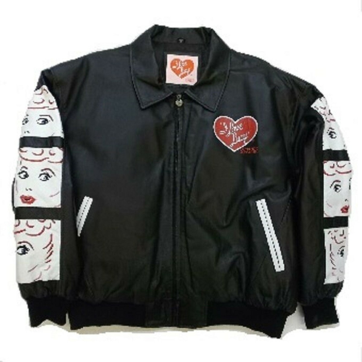 I LOVE LUCY BOMBER LEATHER JACKET Ex 0696 | eBay