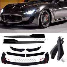 For Maserati Gran Turismo GT GTS Front Bumper Lip Splitter Spoiler Side Skirt
