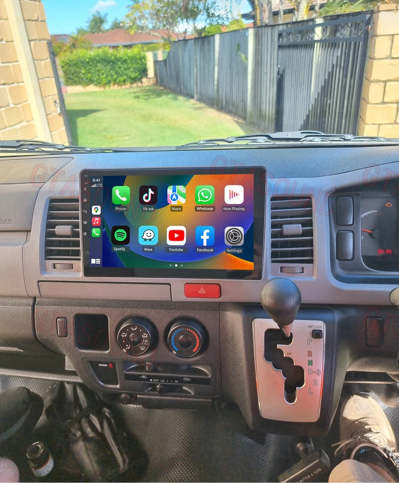 For 2004-2019 Toyota Hiace Carplay Android 14 Auto Head Unit Car Radio GPS WIFI - image 2 of 4