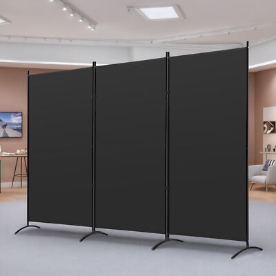 Room Divider and  Folding Privacy Screens 3 Panels Wide Freestanding for Office