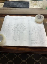 Hasbro WWF big Boss Man Action Figure Blue Print BW Static Copy 1989 Blue Card