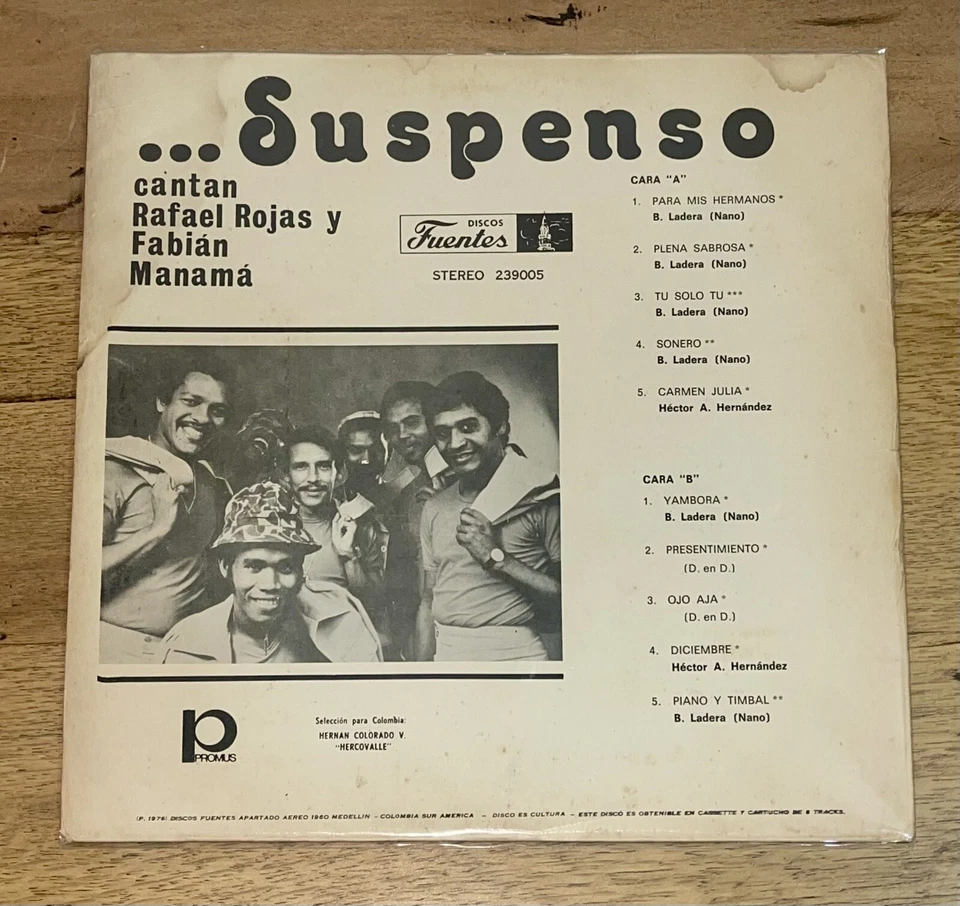 Grupo Suspenso.. Cantan Rafael Rojas Y Fabián Manama - Guaguanco Foto 2 de 4