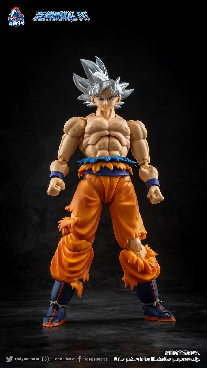 Demoniacal Fit Ultra Instinct Son Goku Dragon Ball 2 Head Sculpt Figure 6''  SHF