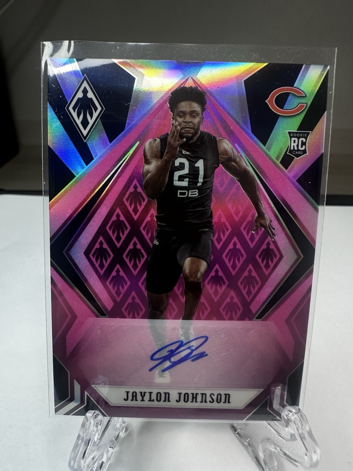 Jaylon Johnson Panini Phoenix #164 Autograph-Pink