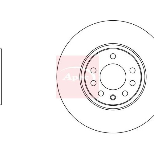Vauxhall Signum Z03 2003-2008 Bremsscheibe Vorne (Einzeln) DSK2178-image