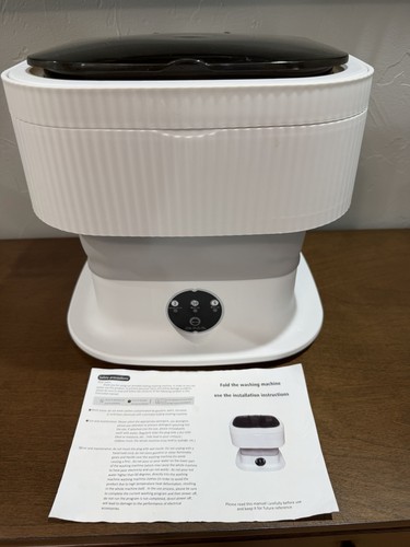 Portable Washing Machine 10L Foldable Mini Washer and Spin Dryer Deep Cleaning