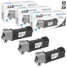 LD Compatible Xerox 106R01597 3pk HY Toner Phaser 6500 & WorkCentre 6508