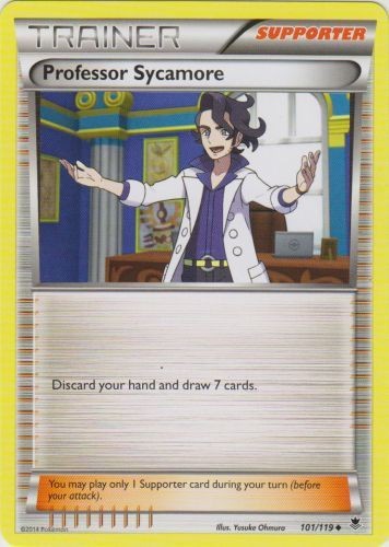 x4 Professor Sycamore - 101/119 - Uncommon Pokemon XY Phantom Forces M/NM