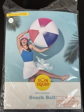 Sun Squad Large Inflatable Beach Ball Summer Pool Toy 25in 25 MIP New