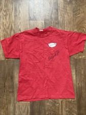 Vintage Single Stitch T Shirt Women’s L Red Made In USA Proud To Be A Navy Wife
