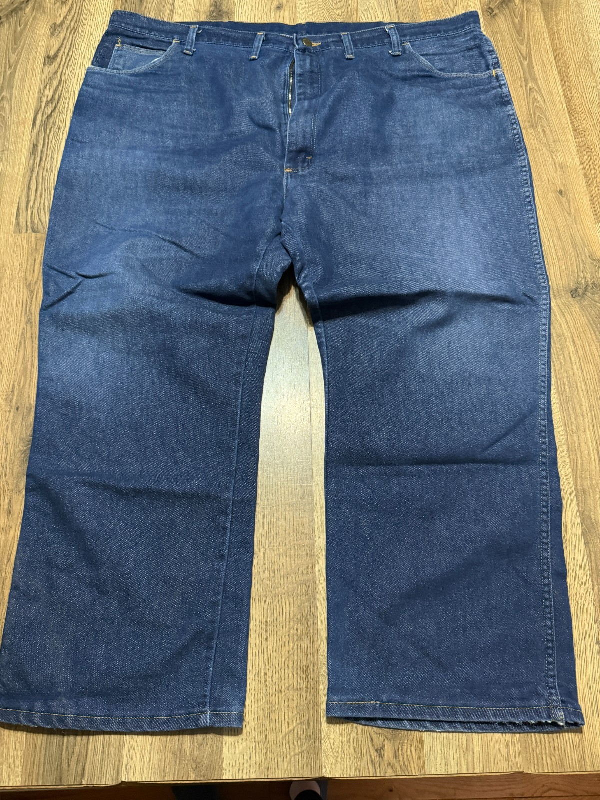 's Size 48x30, Blue, Denim, Straight Leg, Pockets, Medium Wa