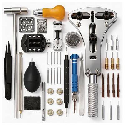 Professional Watch Repair Kit with Watch Battery Replacement Tools, Watch Lin...