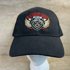 Blackberry Smoke Ride Hat Made In USA StrapBack Cap Black Bayside Black Vintage