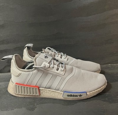 Adidas NMD R1 Men s Size 13 Gray Red Blue Athletic Sneakers GX9524
