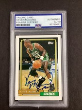 Xavier McDaniel Signed 1993 Topps #293 Basketball Card Sonics Auto PSA/DNA #1