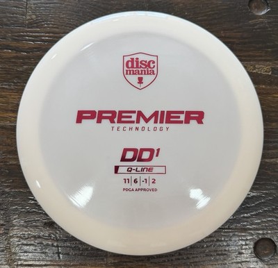 Discmania Premier Series Q-Line DD1 Driver Disc Golf 172 Grams - White