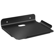 8x6.4 Inch Metal Floating Shelves for Wall Storage Smart Speakers Black