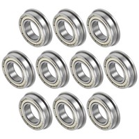 10Er Pack FüR F6902ZZ Flanschkugellager, 15X28X7Mm Metall Versiegelt