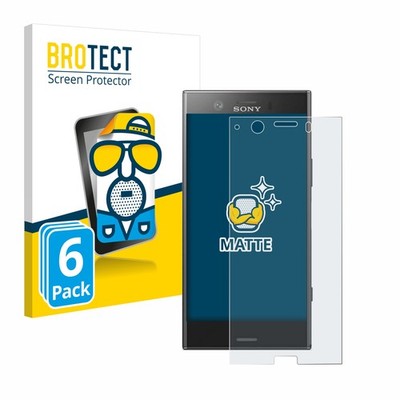6x Schutzfolie Matt für Sony Xperia XZ1 Compact Displayschutz Antireflektierend