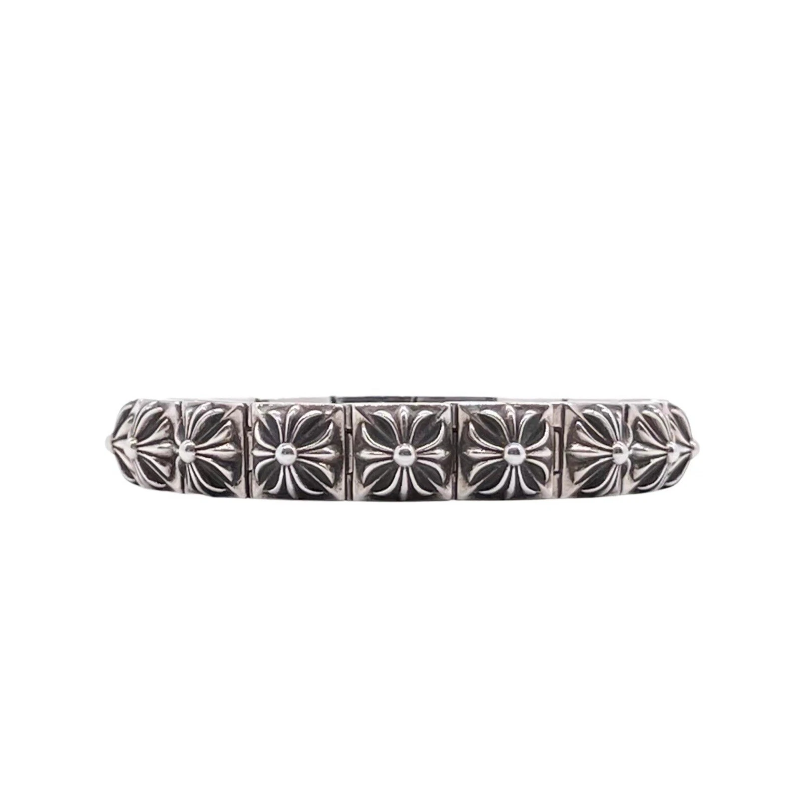 CHROME HEARTS bracciale stile cuori cromati 8 pollici