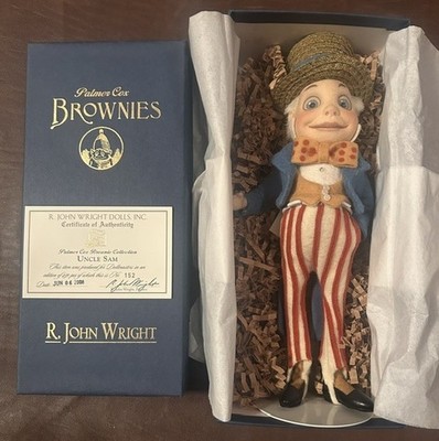 R. JOHN WRIGHT 2009 PALMER COX BROWNIES  UNCLE SAM  #152/250 in BOX w/ COA