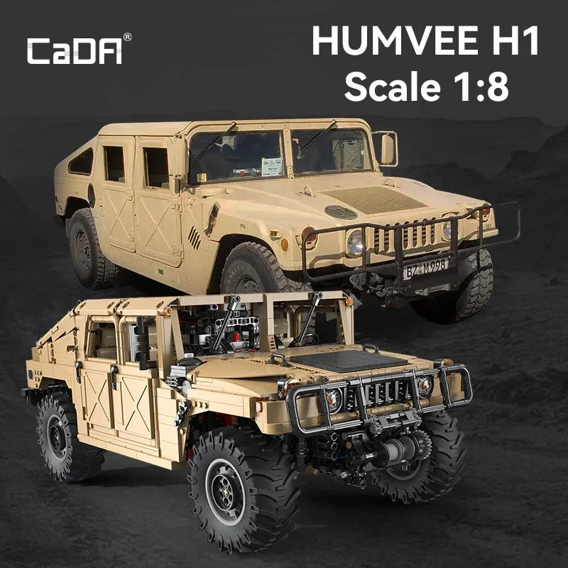 CaDA C61036W, HUMVEE Vehicle, building bricks, 1:8 Scale model - Image 3 of 4
