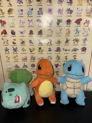 Kanto Starters plush Corduroy lot