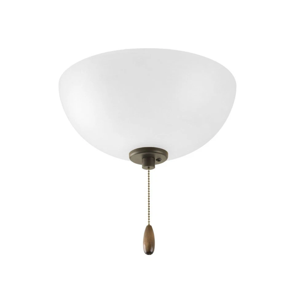 Progress Lighting Ceiling Fan Light Kit – White Glass, Antique Style, New - Image 3 of 3