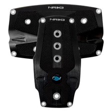 Automatic Black Brushed Aluminum Pedal Pad Set W Black Rubber Insert Automatic Black Brushed Aluminum Pedal Pad Set W Black Rubber Insert