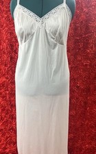 Vintage Vanity Fair White Nylon Lace Size 46 52 Midi 90S