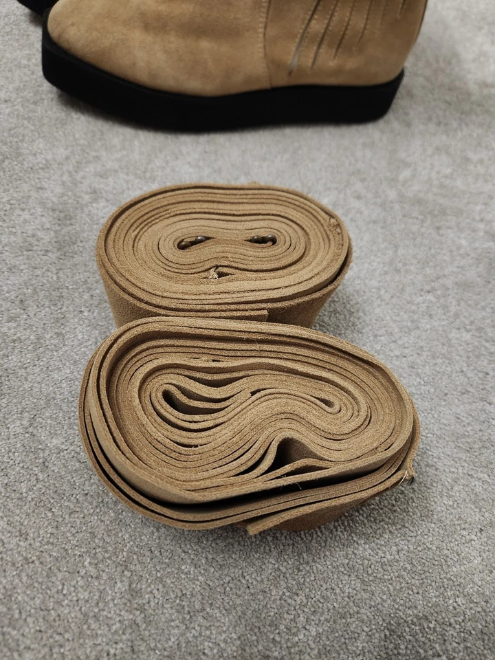 Crow Props Luke Skywalker Réplica Botas Puttees Una Nueva Esperanza Totalmente Nuevas 11.5 Hombres EE. UU. Foto 2 de 4