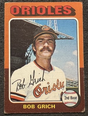 1975 TOPPS BOBBY GRICH (BALTIMORE ORIOLES) #225 VG