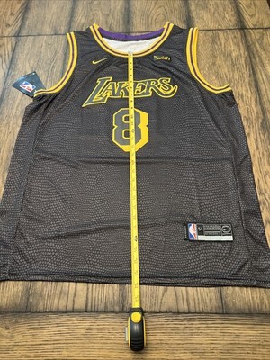 Nike Kobe Bryant Lakers Black Mamba City Edition Jersey #8 Size 54