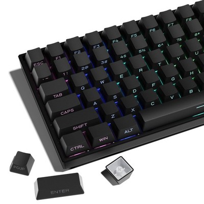 Pbt Keycaps, Xvx Side-Printed Double-Shot Translucent Keycaps, 136-Key Set, Oem_