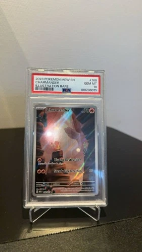 Charmander 168/165 Illustration Rare Holo English PSA 10 Scarlet & Violet 151