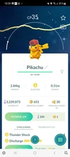 Pokemon Go Shiny Pikachu Go Tour White/Red Cap