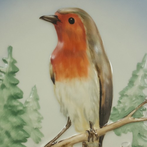 ROBIN 1973 Wildlife Collectors Plate Goebel W. Germany Vintage 1st Edition XCHF7 - Picture 3 of 11