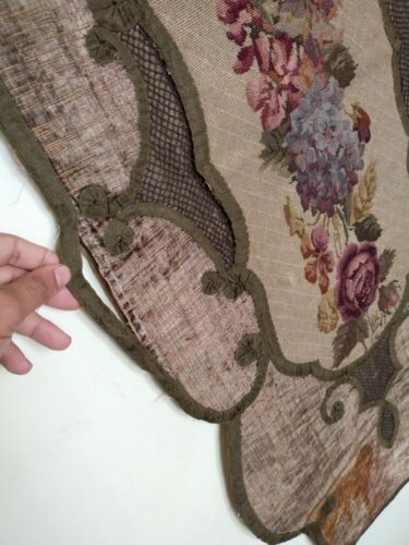 antique french needlework embroidery needlepoint table runner crosstitch item675 - Picture 8 of 13