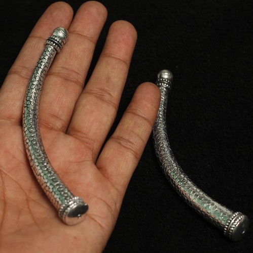 Tubo Hasli alemán de plata de 1 par, 4 pulgadas - Imagen 2 de 9