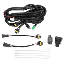 Fog Light Switch Wiring Harness Socket Led Indicator 12v 40a Relay For Universal