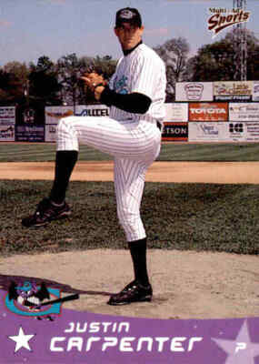 1999 Greensboro Bats Multi-Ad #5 Justin Carpenter Shawnee Oklahoma