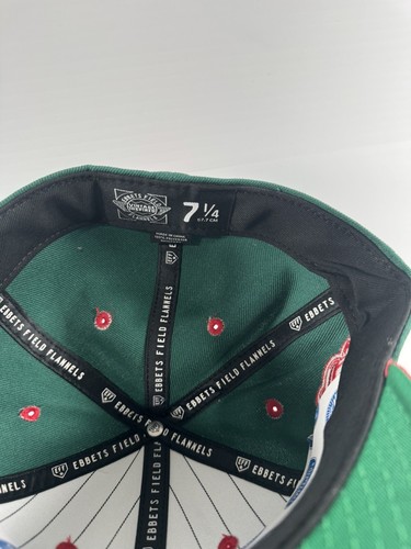 OAKLAND OAKS EFF DNA EBBETS FIELD GREEN RED FITTED HAT SZ 7 1/4 MENS NEW W/ Tags - Picture 9 of 9