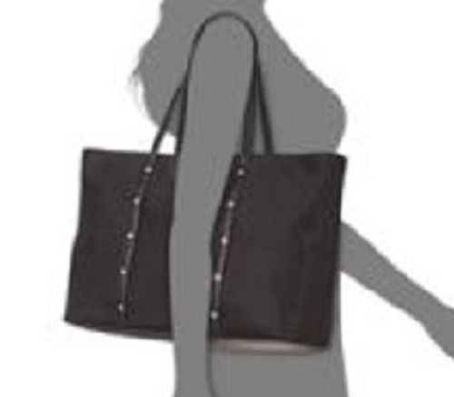 Neuf Tommy Hilfiger Gold Star logo clouté grand acheteur nylon noir sac fourre-tout - Photo 2/7