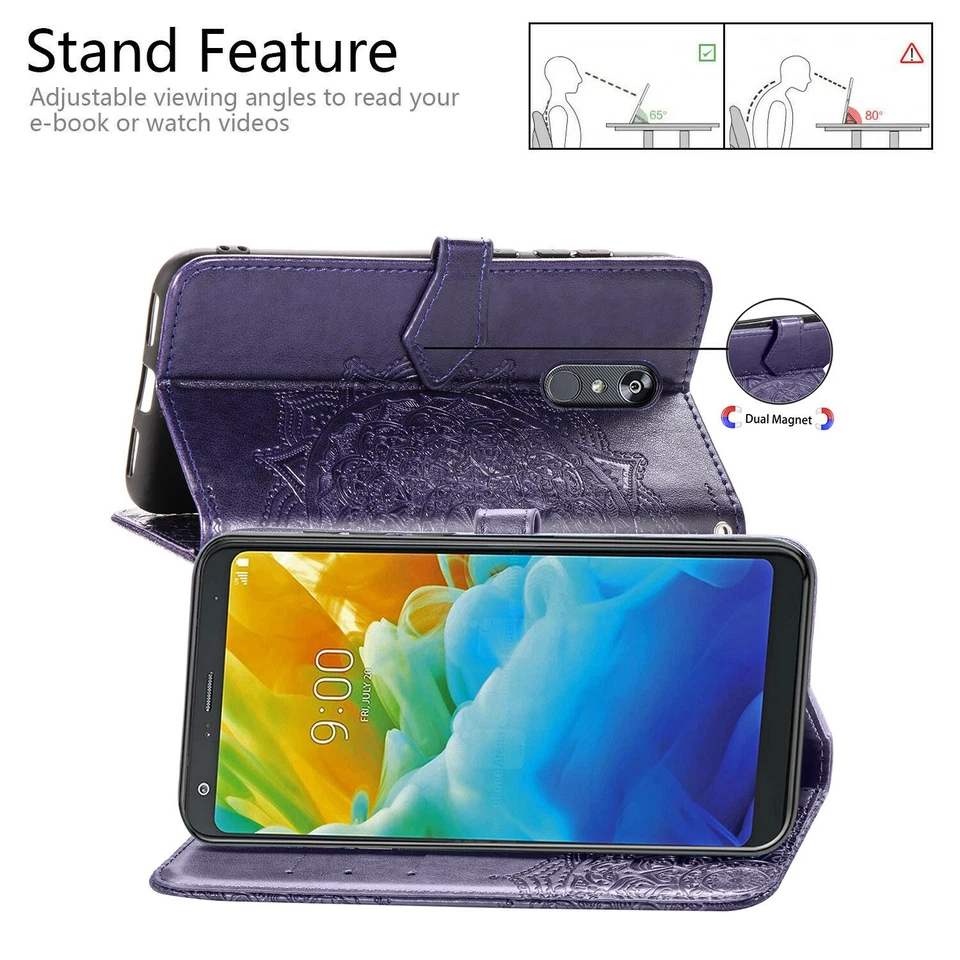 Strap Pattern Flip Leather Magnetic Case Cover For LG Stylo 6/K30 2019/K51s/W30 - Image 4 of 4